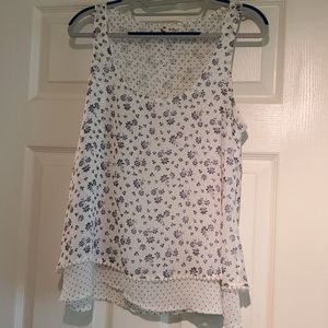 Fun and flowy summer two layer tank